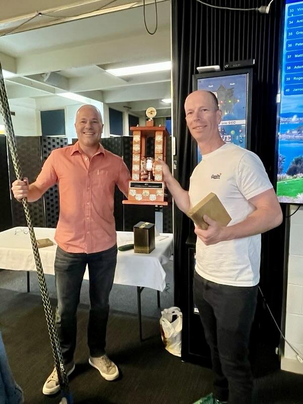 Craig Garmston and Paul Fleming win the 2025/26 B14 Australian National Titles at Midway Point Yacht Club - photo © MPYC / B14 Class Association