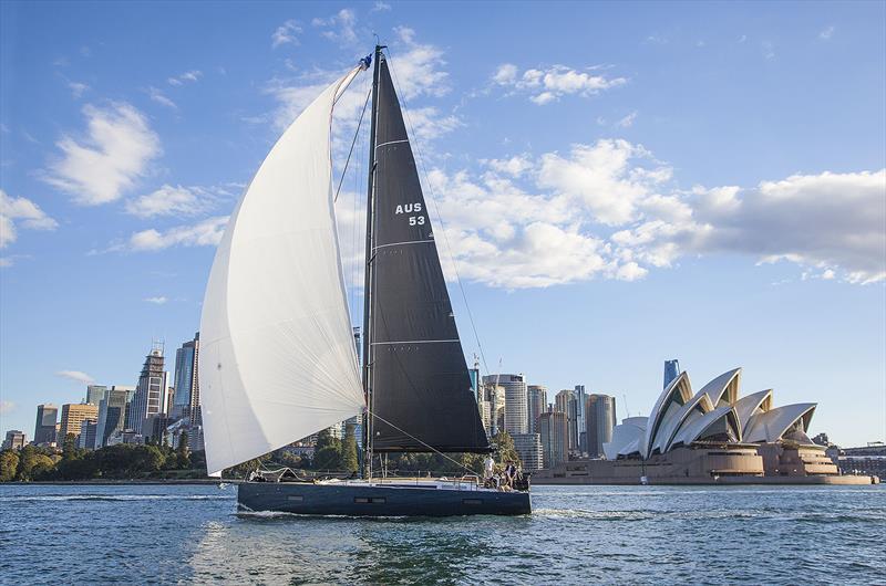 The Beneteau First Yacht 53 uses her sails to give the helmer the most enveloping feelings of power and control. The factory also loved this image photo copyright John Curnow taken at  and featuring the Beneteau class