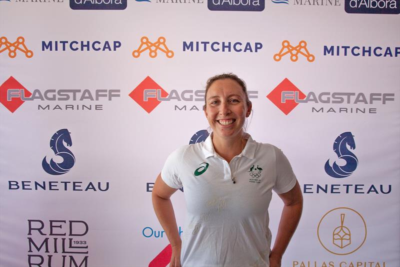 Olympic Silver Medallist, Olivia Price, gave a brilliant warm up speech ahead of racing - 2025 Beneteau Cup - photo © John Curnow