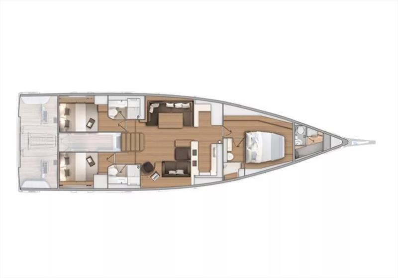 Beneteau FIRST 60 - Interior layout - photo © Groupe Beneteau