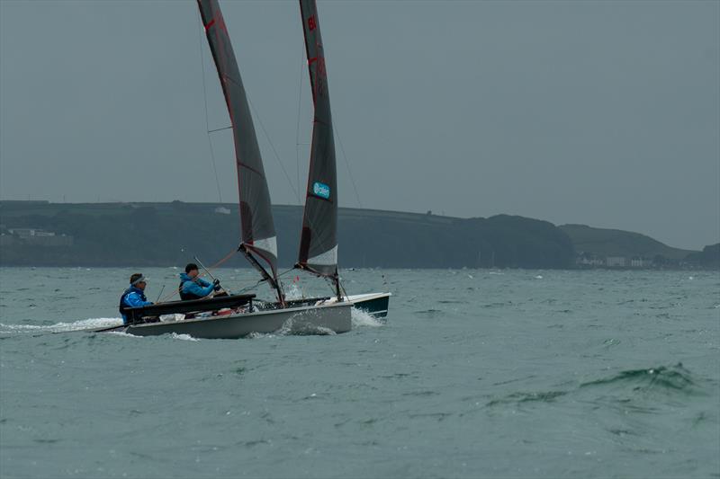 Ben Harden and Christian Smart compete during Hartley Boats Blaze National Championship 2024 photo copyright Petru Balau Sports Photography / sports.hub47.com taken at Pembrokeshire Yacht Club and featuring the Blaze class