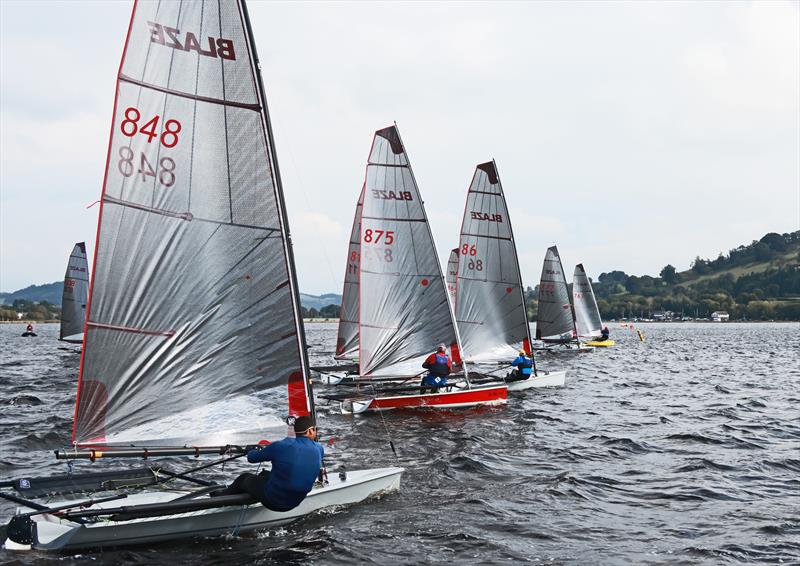 Blazes at Bala Lake photo copyright John Hunter taken at Bala Sailing Club and featuring the Blaze class