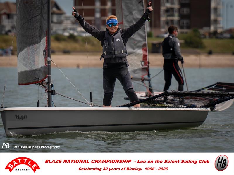 Charlie Matthews wins overall - Battle Brewery and Hartley Boats Blaze Nationals at Lee-on-the-Solent - photo © Petru Balau Sports Photography / sports.hub47.com