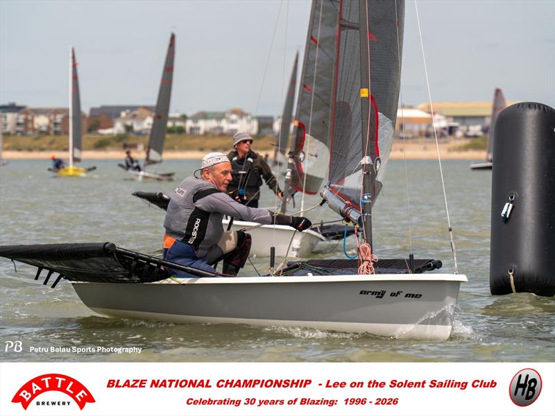 Russ Wheeler - Battle Brewery and Hartley Boats Blaze Nationals at Lee-on-the-Solent photo copyright Petru Balau Sports Photography / sports.hub47.com taken at Lee-on-the-Solent Sailing Club and featuring the Blaze class