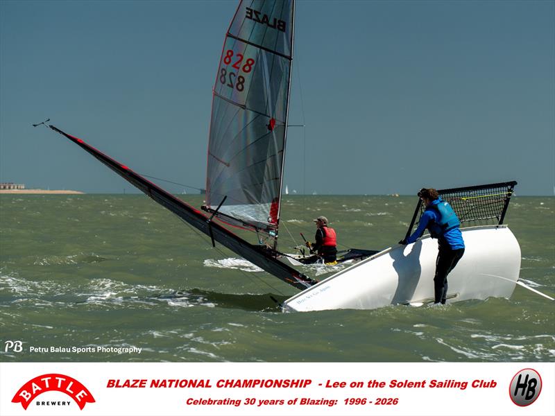 Battle Brewery and Hartley Boats Blaze Nationals at Lee-on-the-Solent photo copyright Petru Balau Sports Photography / sports.hub47.com taken at Lee-on-the-Solent Sailing Club and featuring the Blaze class