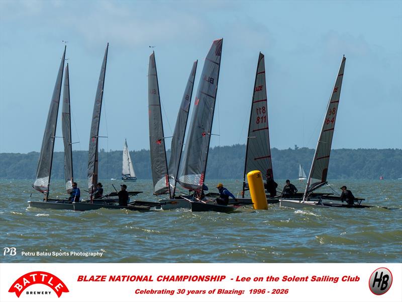 Battle Brewery and Hartley Boats Blaze Nationals at Lee-on-the-Solent photo copyright Petru Balau Sports Photography / sports.hub47.com taken at Lee-on-the-Solent Sailing Club and featuring the Blaze class