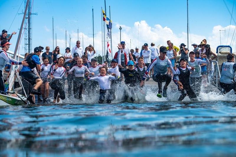 British celebrations at the Cadet Worlds in Melbourne - photo © FSR Industries - Media House