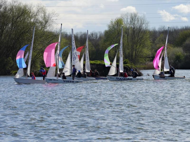 Fishers Green Cadet Open photo copyright Angie Meyer taken at Fishers Green Sailing Club and featuring the Cadet class