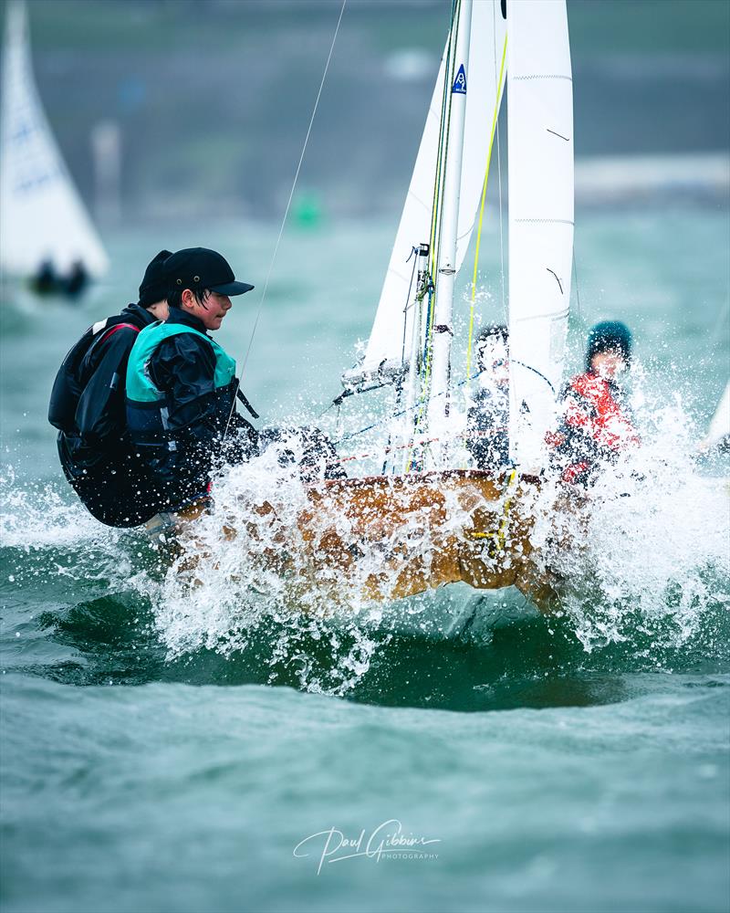 Hydrosphere, Benjy Bullock and Oscar Ward, during the Cadet Alf Simmonds Memorial Trophy in Plymouth photo copyright Paul Gibbins Photography taken at Plymouth Youth Sailing and featuring the Cadet class