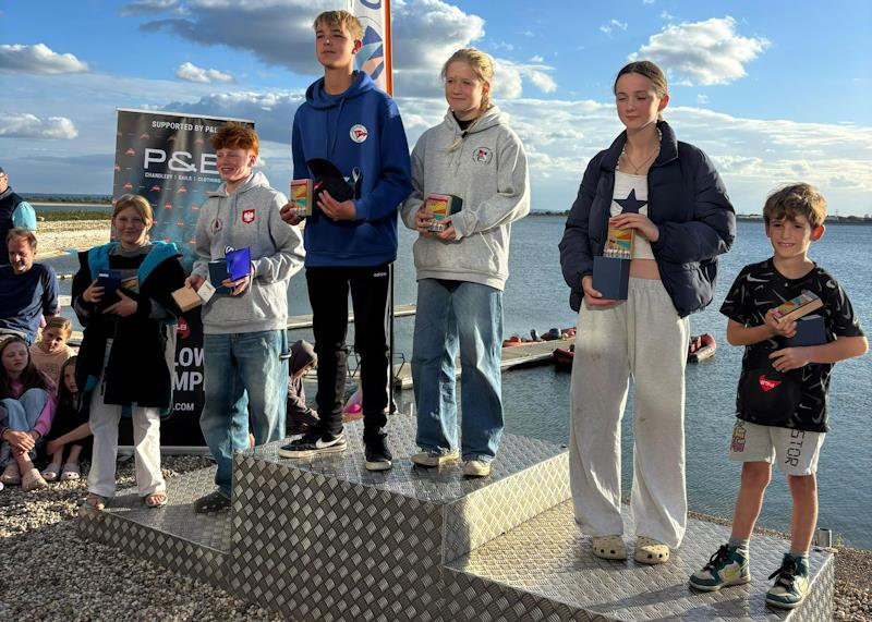 Silver Fleet Podium - Cadet Inland Championship at Queen Mary - photo © Louisa Gregory