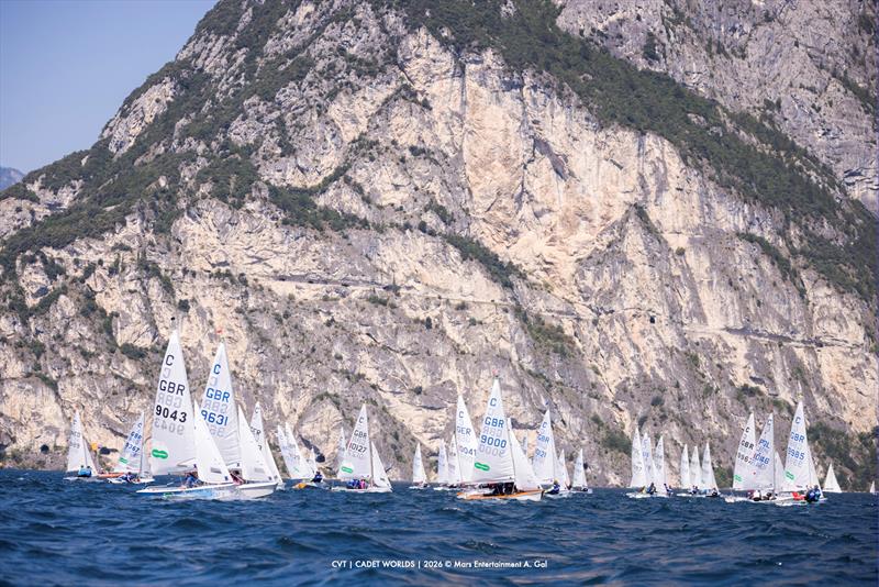Cadet class World Championship at Garda day 2 - photo © Mars Entertainment