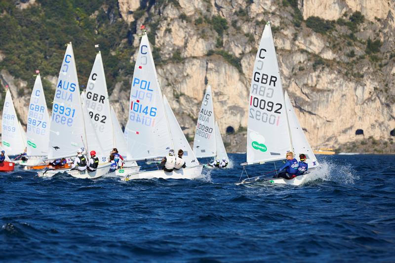 Cadet class World Championship at Garda day 2 - photo © Mars Entertainment
