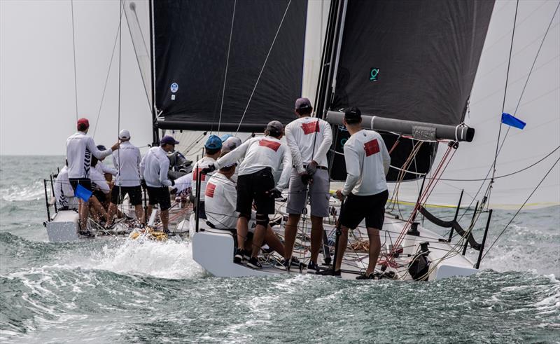 Cape-to-Cape: Out of Africa leads Capitano, China Coast Regatta 2023 photo copyright Guy Nowell / RHKYC taken at Royal Hong Kong Yacht Club and featuring the Cape 31 class