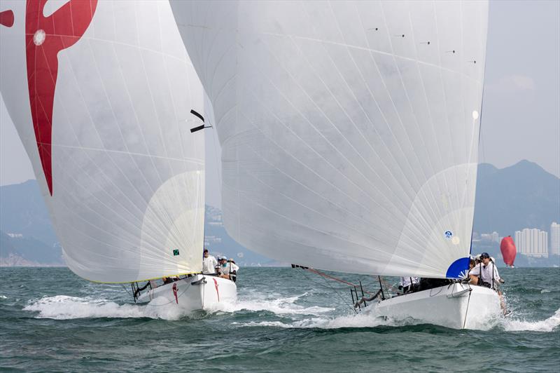 Cape-to-Cape: Out of Africa leads Capitano, China Coast Regatta 2023 photo copyright Guy Nowell / RHKYC taken at Royal Hong Kong Yacht Club and featuring the Cape 31 class