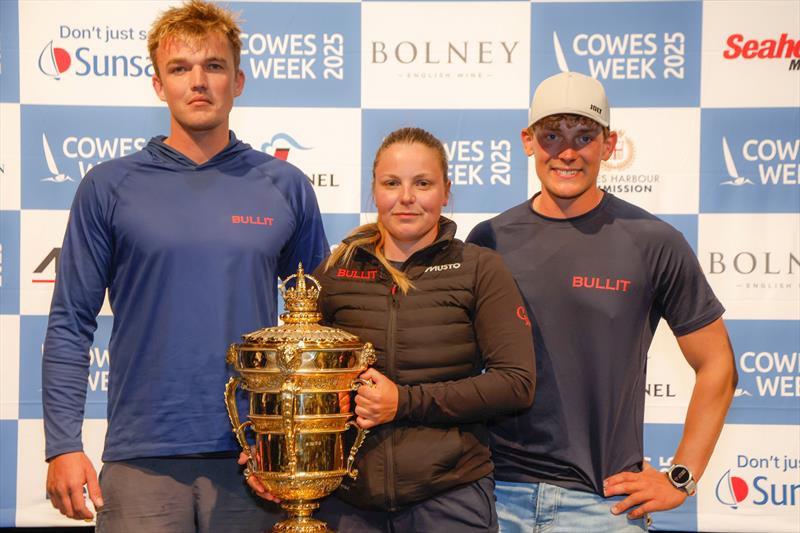 Winners of the Queen's Cup, Bullit - Cowes Week 2025 photo copyright Paul Wyeth / www.pwpictures.com taken at Cowes Combined Clubs and featuring the Cape 31 class