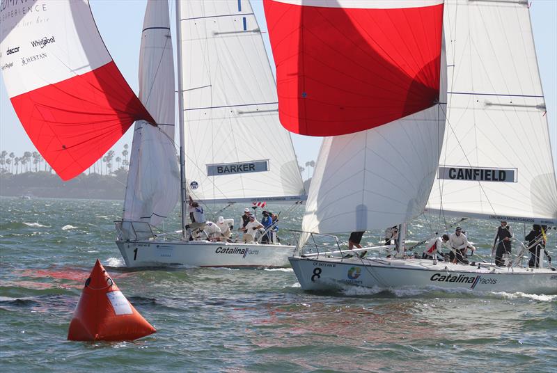 Taylor Canfield beats rival America's Cup Challenger in the Final of the 2018 Congressional Cup at Long Beach Yacht Club - photo © Bronny Daniels