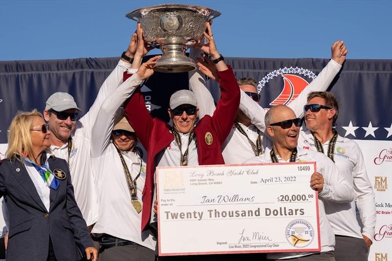 Ian Williams - Presentation - Final day - Congressional Cup - April 2022 - Long Beach Yacht Club photo copyright Ian Roman / WMRT taken at Long Beach Yacht Club and featuring the Catalina 37 class