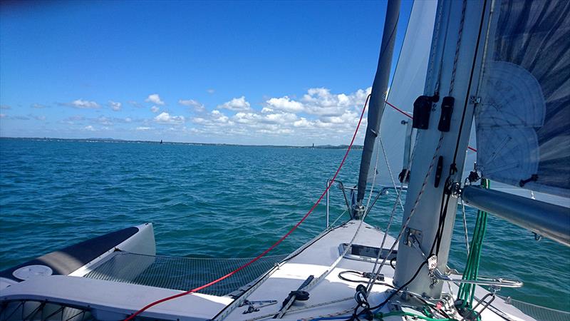 Corsair 760 under sail - 2018 Moreton Bay Multihull Regatta photo copyright Multihull Central taken at Royal Queensland Yacht Squadron and featuring the Catamaran class