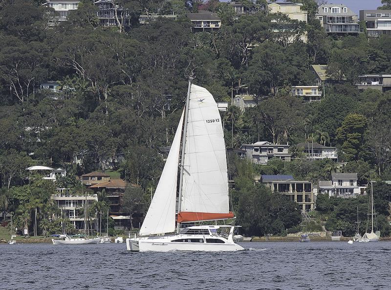 A Seawind 1250 enjoying Pittwater, just North of Sydney, Australia photo copyright John Curnow taken at Royal Prince Alfred Yacht Club and featuring the Catamaran class