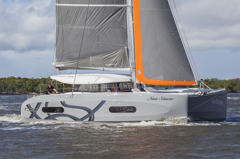 Powering along - Excess 11 photo copyright John Curnow taken at Southport Yacht Club and featuring the Catamaran class