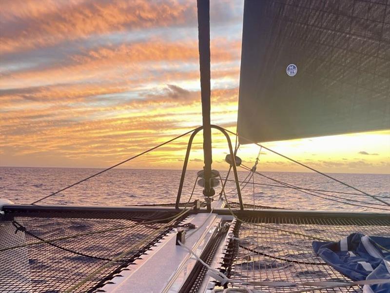 Atlantic crossing of the Outremer 52 Awen - photo © Outremer Catamarans