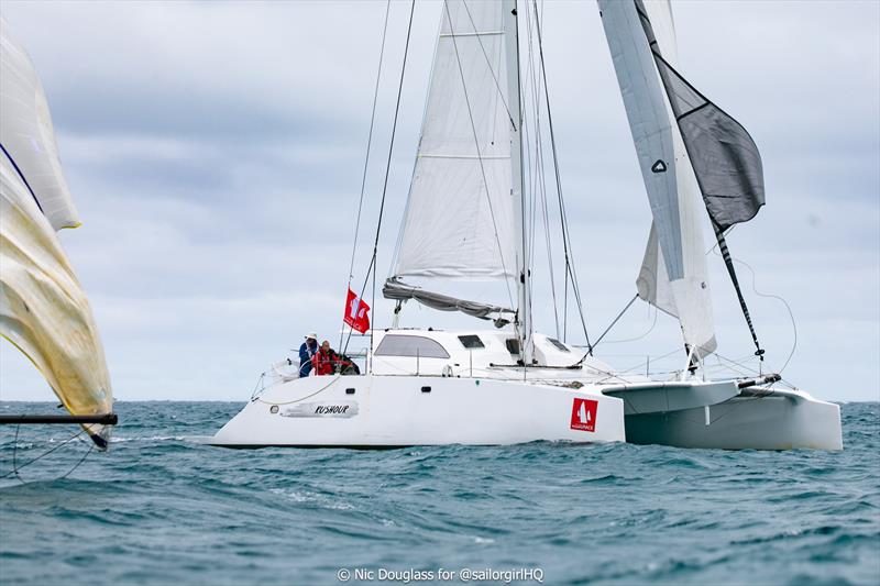 Rushour about to round the first mark of the race - New Caledonia Groupama Race - photo © Nic Douglass @SailorGirlHQ