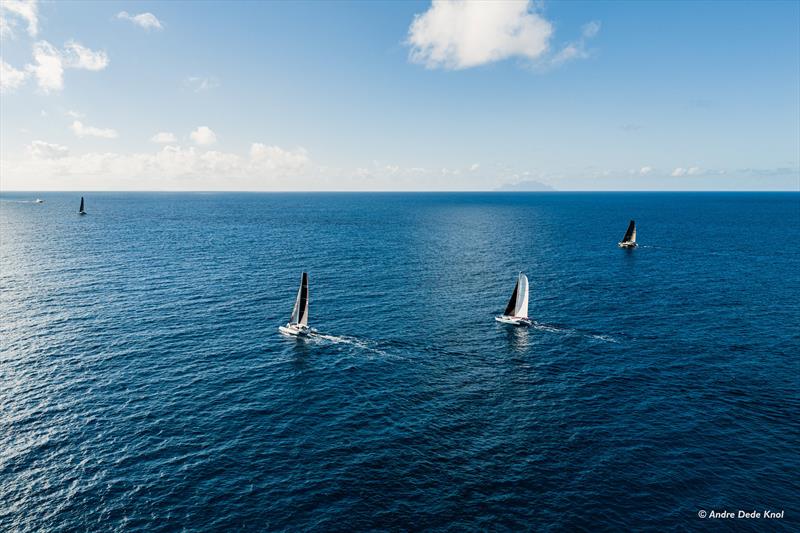 The CSA 2 Class battles upwind after the start - 8th Caribbean Multihull Challenge Race and Rally day 1 - photo © Andre Dede Knol