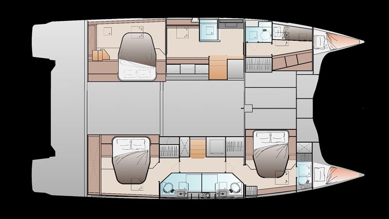 FP48 - Classic Maestro Child Cabin photo copyright Fountaine Pajot taken at  and featuring the Catamaran class