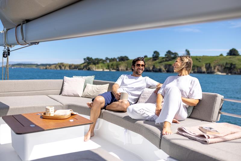 FP48 lounge deck - photo © Fountaine Pajot
