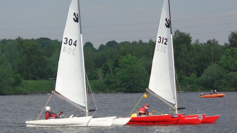WISH SC Open Challenger Event photo copyright Marion Edwards taken at Wigan and St Helens Sailing Club and featuring the Challenger class