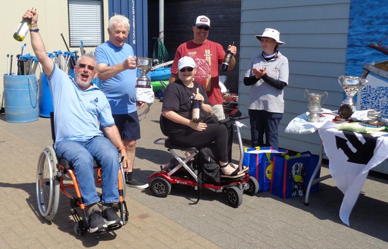 Most of `Team Scotland` receiving the Dan Newton Cup - UK Open Challenger Championship at Weymouth - photo © Liz Newton