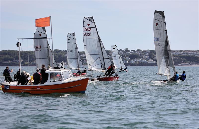 Race start during the Cherub Nationals 2025 at Paignton - photo © Mark Jardine