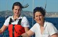 Co-skippers Ambre Hasson and Marine Feuerstein sailing aboard Class40 #89  &copy; Ambre Hasson Collection