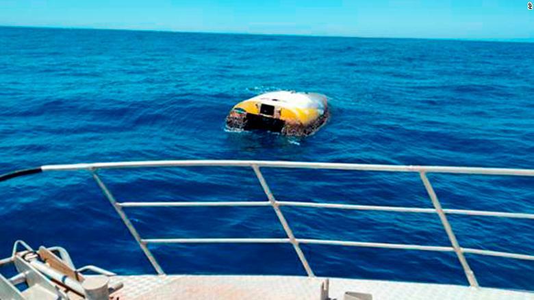 Abby Sunderland's Wild Eyes after being afloat for eight years since she was abandoned in 2010 after being dismasted - seen here near Kangaroo Island photo copyright South Australia Police taken at  and featuring the Class 40 class