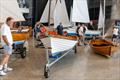 Boats indoors in the Viaduct Events Centre 2024 Auckland Wooden Boats Festival  © Suellen Hurling / Live Sail Die