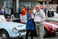 Classic car display at the 17th Cowes Classics Regatta &copy; Paul Wyeth / www.pwpictures.com