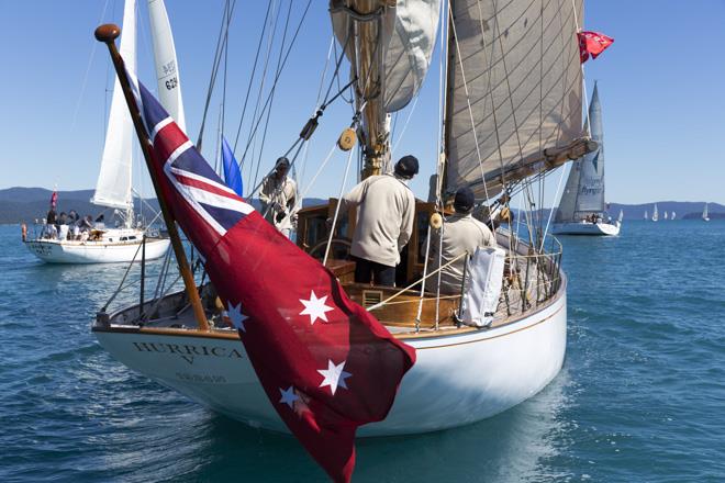 Hurrica V on day 2 of Audi Hamilton Island Race Week photo copyright Andrea Francolini taken at Royal Hamilton Yacht Club and featuring the Classic Yachts class