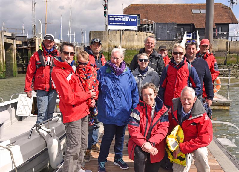 Classic Sail team - Back row: Guy Hook CS, Tristan CS, Alec Collyer, Clive Sutherland CS, David Foster CS, Ryszard Grabowski. Middle Row: Rob Palmer, Jack Palmer, Jane Shaddick, Tabby Whittington, Heather Palmer. Front Row: Lily Foster CS, Richard Palmer photo copyright Dan Houston taken at  and featuring the Classic Yachts class