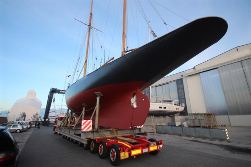 The great return of vintage yacht Tirrenia II photo copyright Paolo Maccione taken at  and featuring the Classic Yachts class