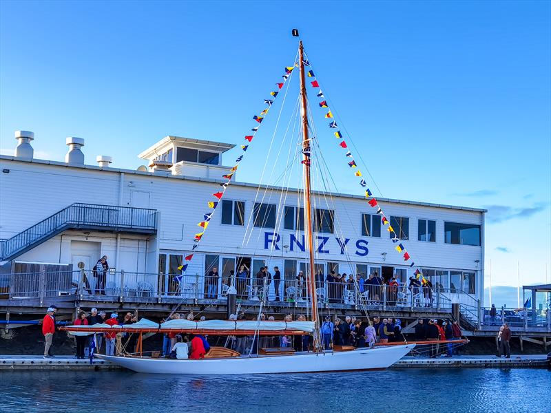 Ida alongside The Dinghy Locker - Royal New Zealand Yacht Squadron - July 19, 2020 - photo © Richard Gladwell / Sail-World.com