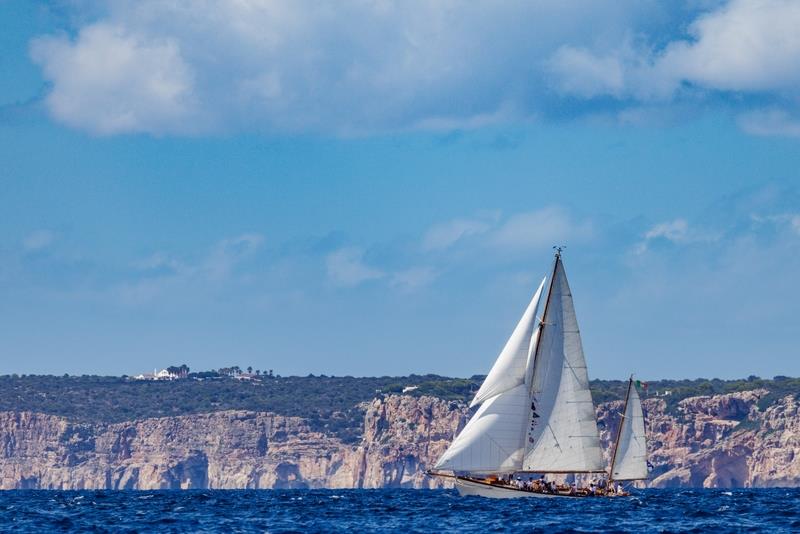 Barbara in regatta along the Minorcan coast - photo © Nico Martinez