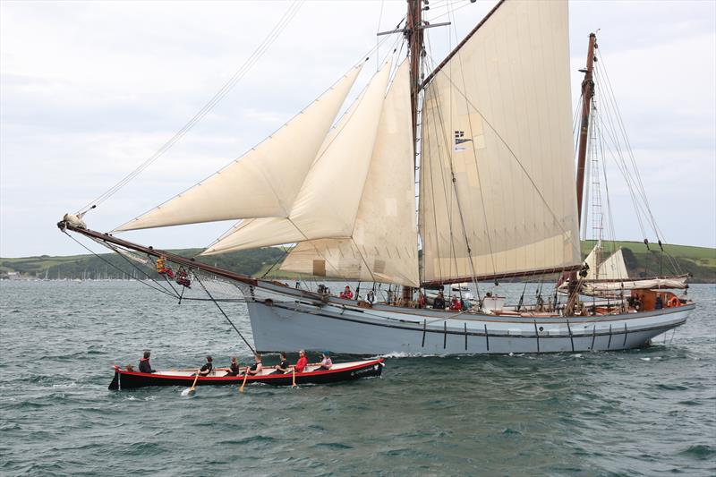 Irene of Bridgewater, a West Country trading ketch built in in 1907 will act as the Falmouth Classics' committee boat for the three races - photo © Nigel Sharp
