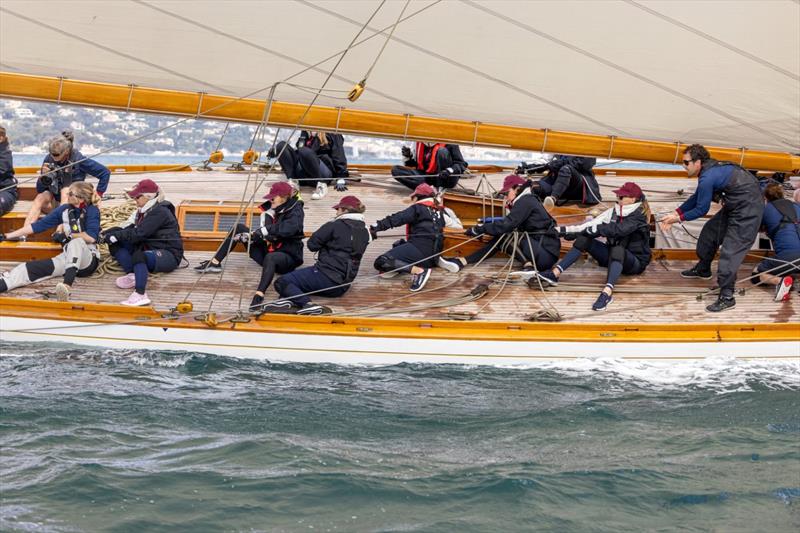 Les Dames de Saint-Tropez photo copyright Jo¨ran Bubke taken at Société Nautique de Saint-Tropez and featuring the Classic Yachts class