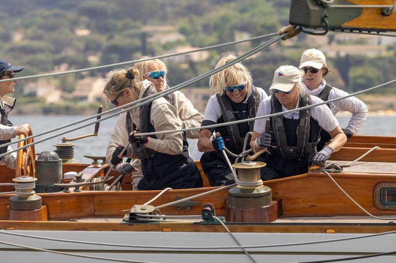 Les Dames de Saint-Tropez photo copyright Jo¨ran Bubke taken at Société Nautique de Saint-Tropez and featuring the Classic Yachts class