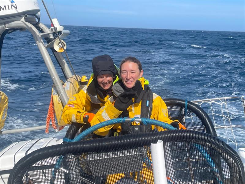 Nina and her Mum Nathalie on board Power of Seattle Sports - photo © Clipper Race