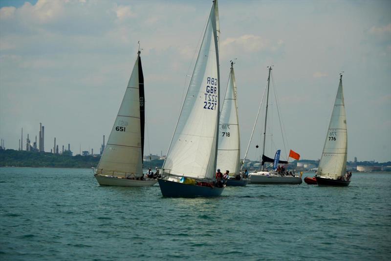 Light airs start at Hamble River inshore series photo copyright Rob Hamlett taken at Hamble River Sailing Club and featuring the Contessa 32 class