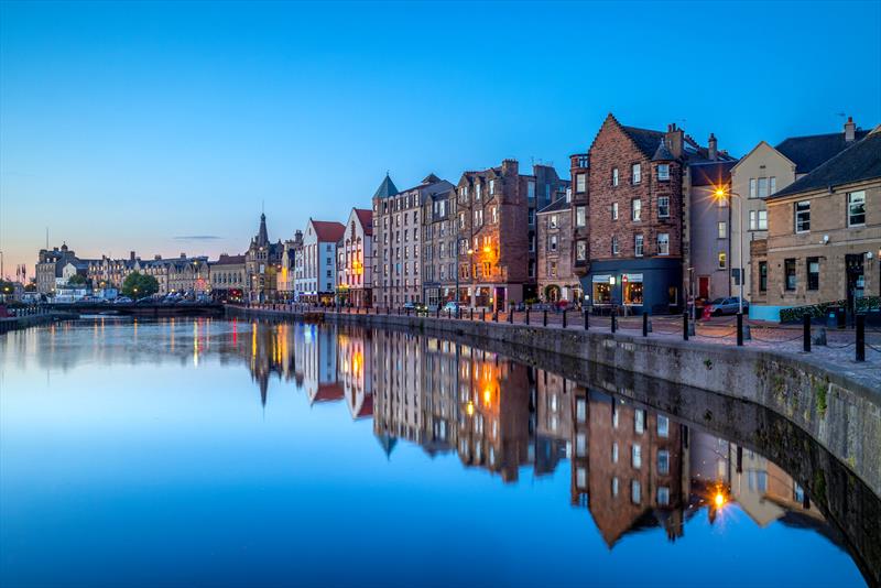 Night view of Leith by the river photo copyright Tradewind Voyages taken at  and featuring the  class