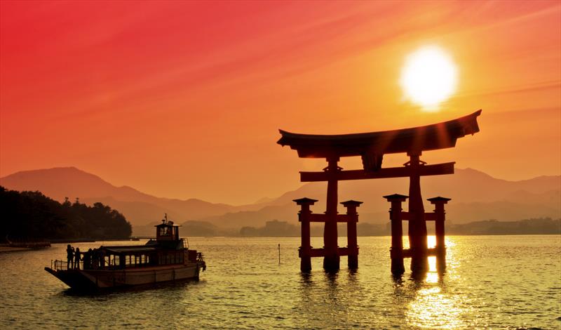 Torii gate, Miyajima, Japan - photo © Tradewind Voyages