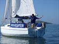 `Wind, what wind?” David Wood becalmed off Hestan Island during one of the Kippford Week 2022 cruiser races 