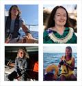Cal Currier; Mary Crowley; Barbara Watson; Kirsten Neuschäfer. Photo credits: Cal Currier, Ocean Voyages Institute, Barbara Watson, GGR2022 © Cruising Club of America